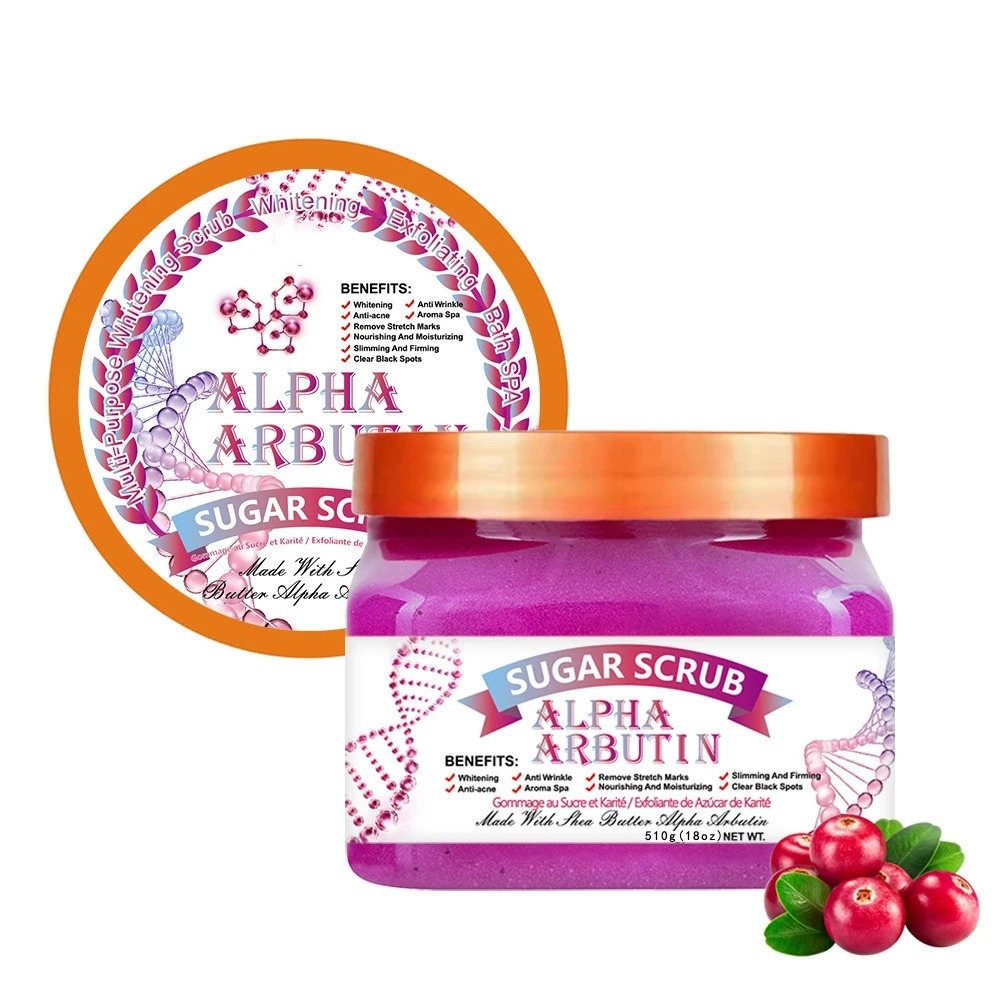 Organic Shea Butter Sugar Body Scrub Hydrating Exfoliating