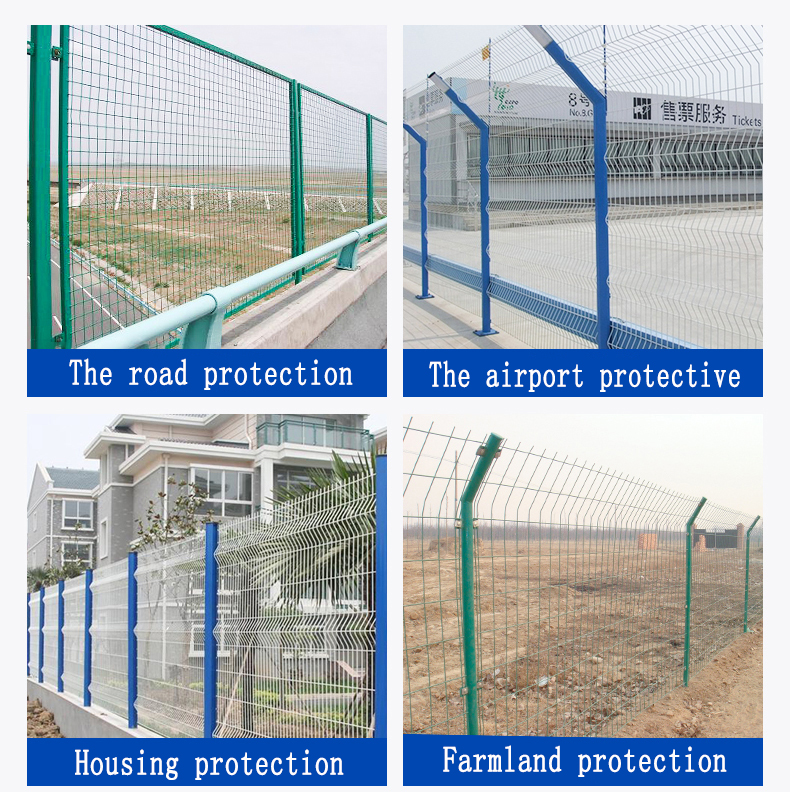 bilateral fence wire mesh galvanized chain link fence