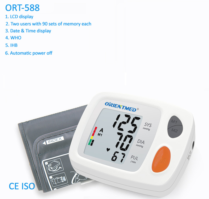 ORT588 Upper arm type blood pressure monitor