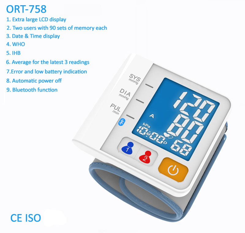 ORT 758 Upper arm type blood pressure monitor