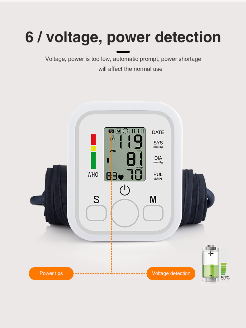 ORIENTMED automatic Digital Electronic blood pressure with USB line in stock