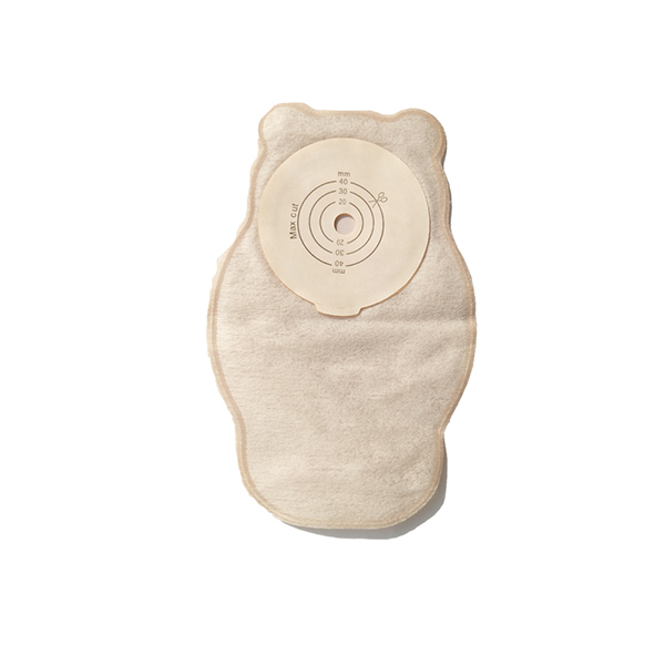 Two pieces disposable hydrocolloid ostomy bag