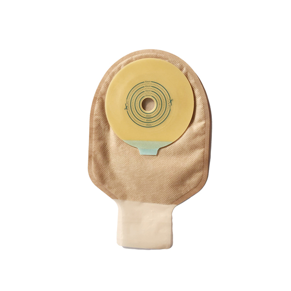 Two pieces disposable hydrocolloid ostomy bag