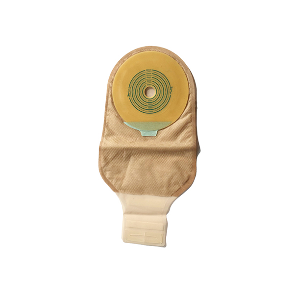 Two pieces disposable hydrocolloid ostomy bag