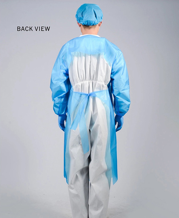 Medical disposable PE isolation gown