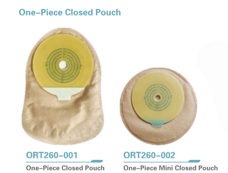Two pieces disposable hydrocolloid ostomy bag