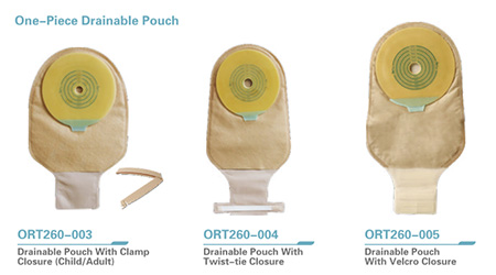 Two pieces disposable hydrocolloid ostomy bag