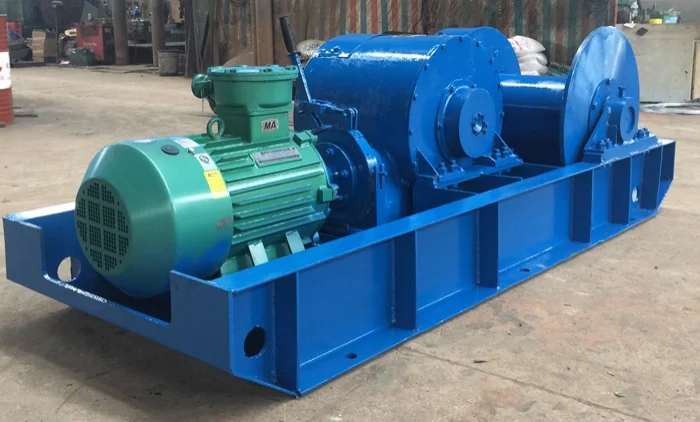 double drum winch for high mast