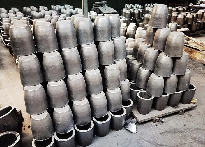 High Heat Conduction Graphite Crucible Custom Graphite Crucible for Gasify Aluminum
