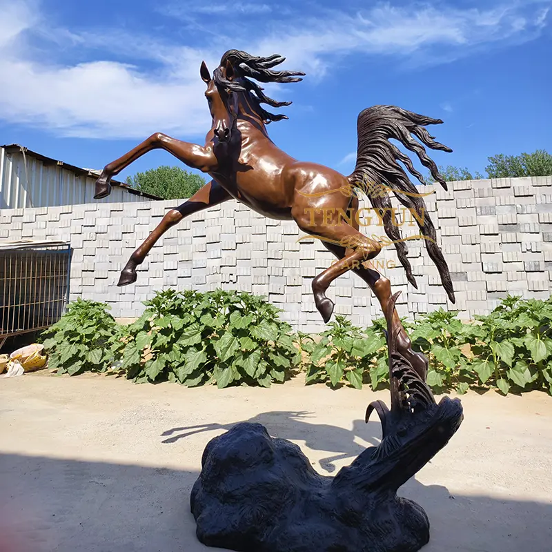 Outdoor Decorative Bronze Arabian Horse Sculpture For Sale