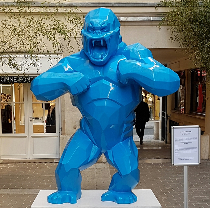 fiberglass gorilla sculpture(5)