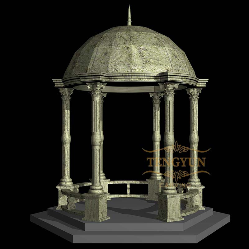 green marble gazebo