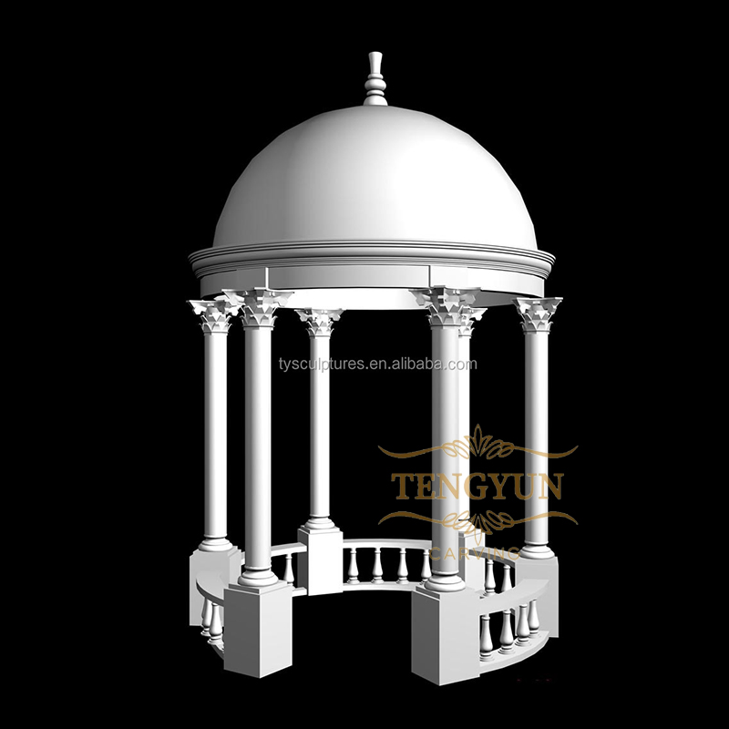 marble gazebo design-Tengyun Carving (1)