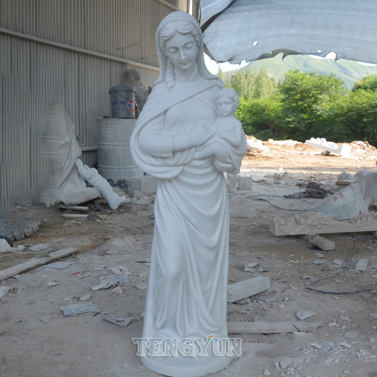 life size mary statue mother with baby religious statue