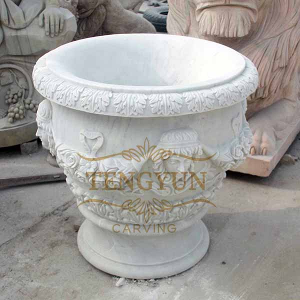 stone flowerpot