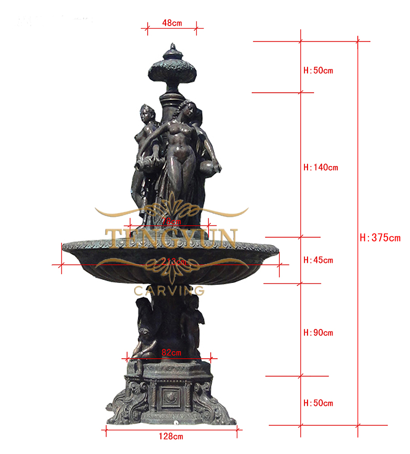 bronze fountain