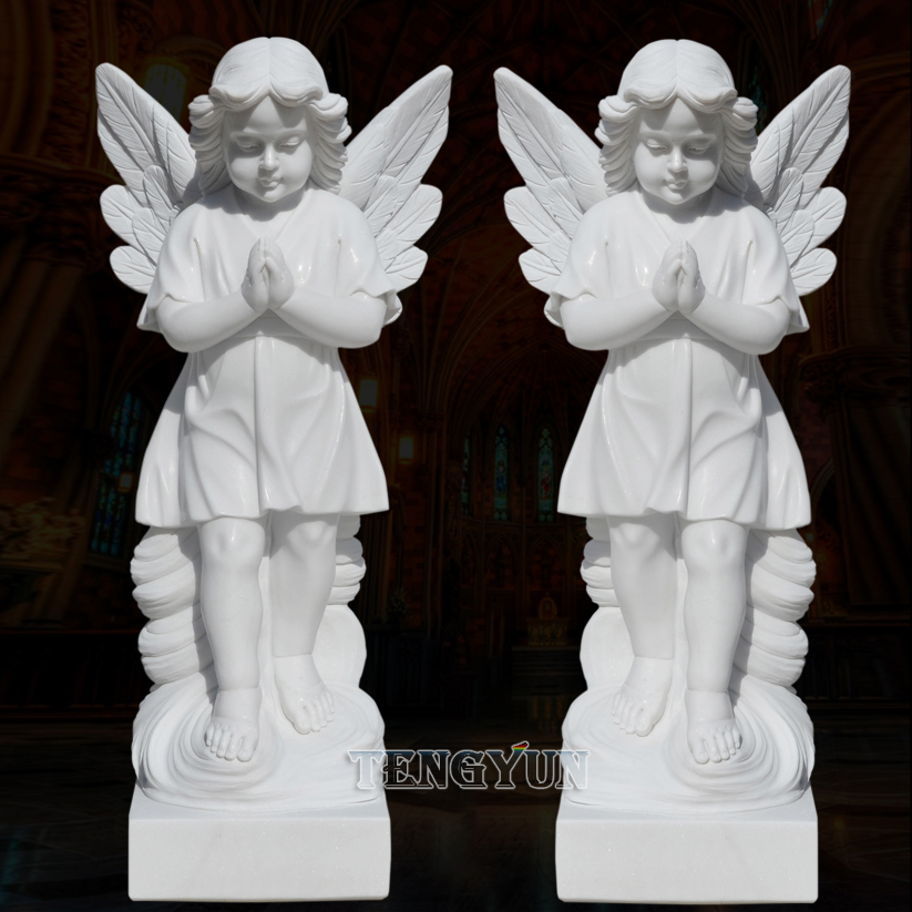 https://www.firststatue.com/white-marble-guardian-cherub-statues-church-door-pair-of-stone-prayer-little-angel-statues-for-sale-product/