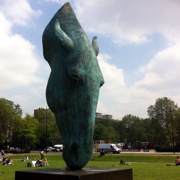 bronze horse head 2