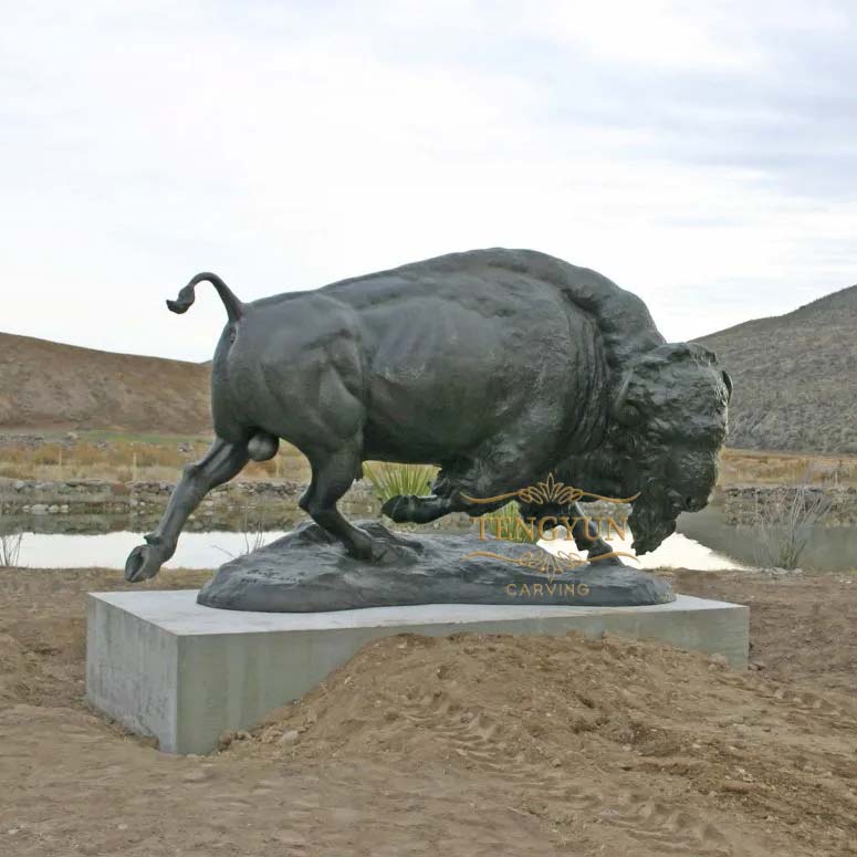 Bronze sculpture  American Bison