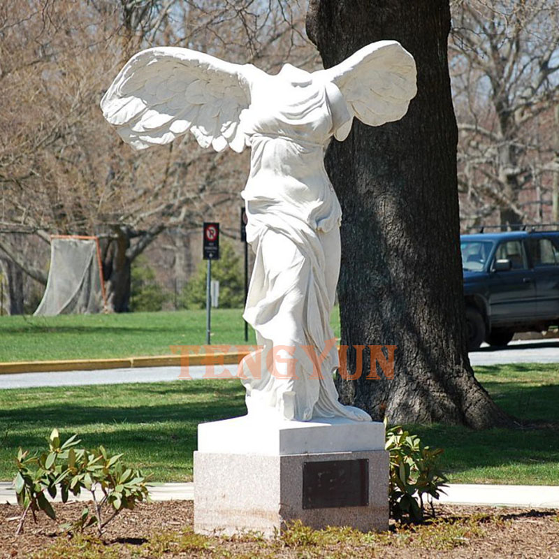Famous The goddess of Victory Headless Angel Statue The Winged Victory of Samothrace Bronze Sculpture
