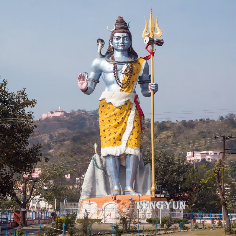 White Marble Lord Of Shiva Hinduism Statue (10)(1)