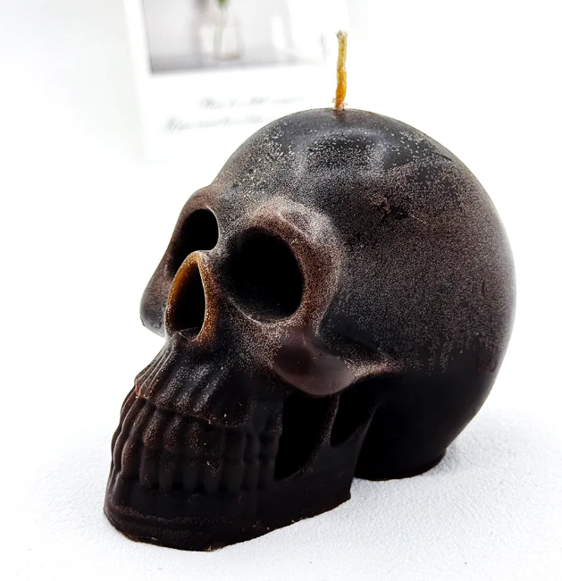 Skull Candles Halloween Themed Design Enhances Spooky Decor