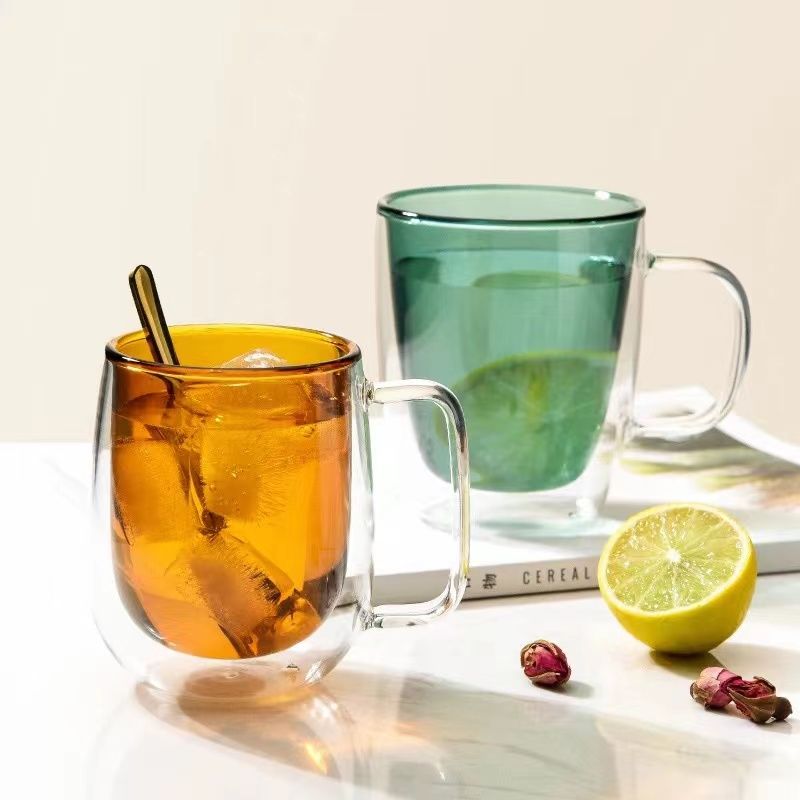 250ml Double Wall Glass Coffee Mug