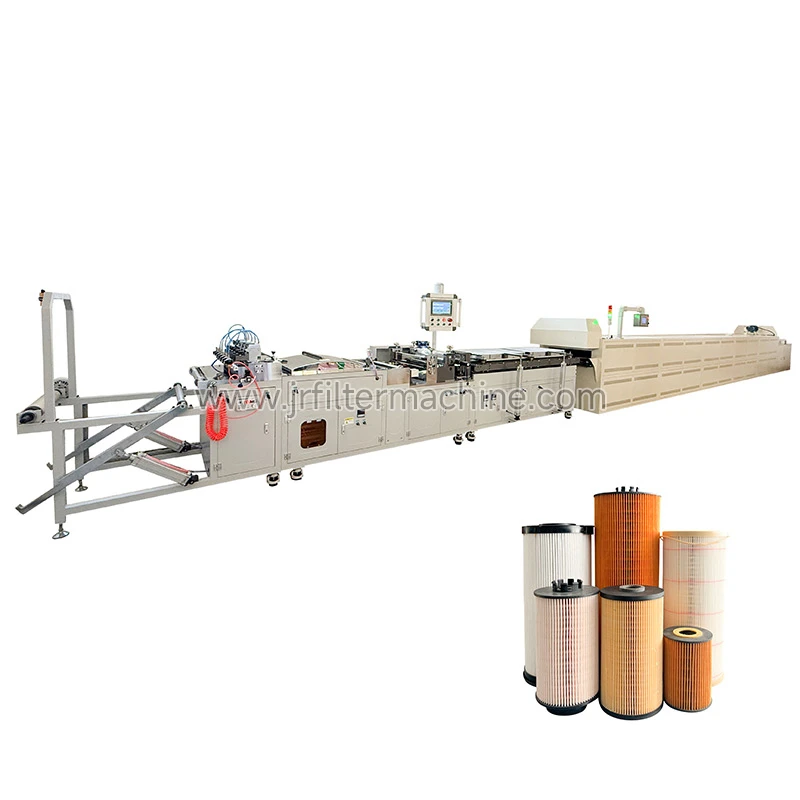 OIL FILTER PAPER PLEATING MACHINE AND CURING OVEN LINE