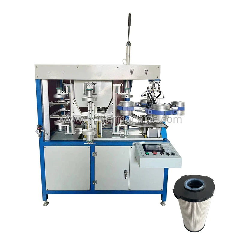 CAR OIL FILTER END CAP ASSEMBLY MACHINE