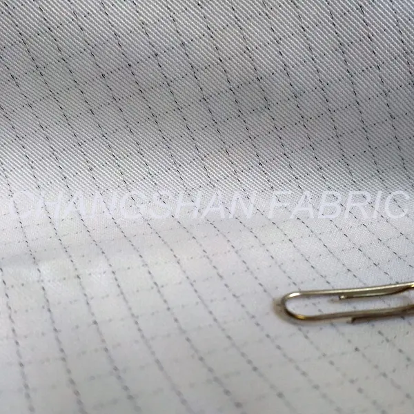 White 190GSM PES COT Antisitatic Fabric