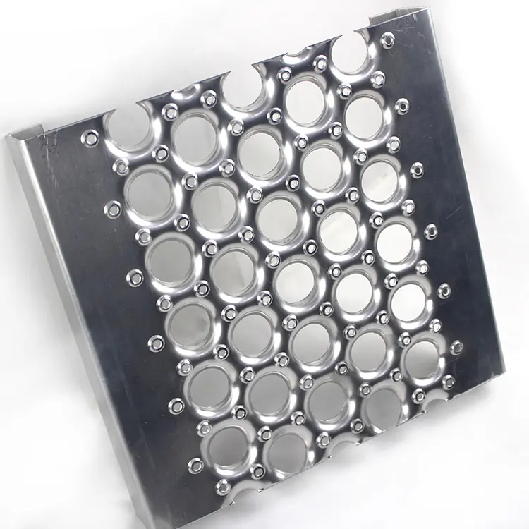 Bridge type hole antiskid steel perforated metal mesh plate slotted hole