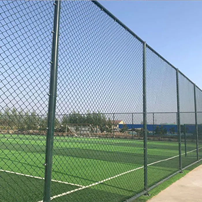 Anti-climbing chain link fence stadium fence