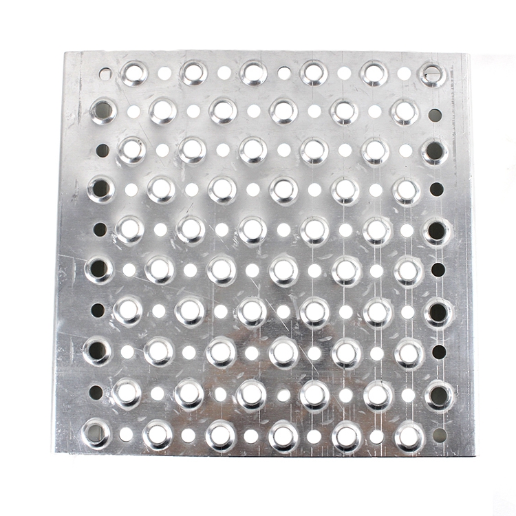 Hot Dip Galvanized Anti Skid Metal Plate Stair Tread Plank Grating Safety Grip Strut For Industrial Platform
