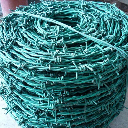 Protective net double twist galvanized PVC coated for orchard isolation