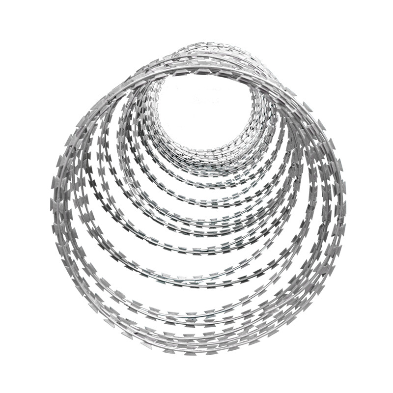 Details of barbed razor wire production Details of barbed razor wire production