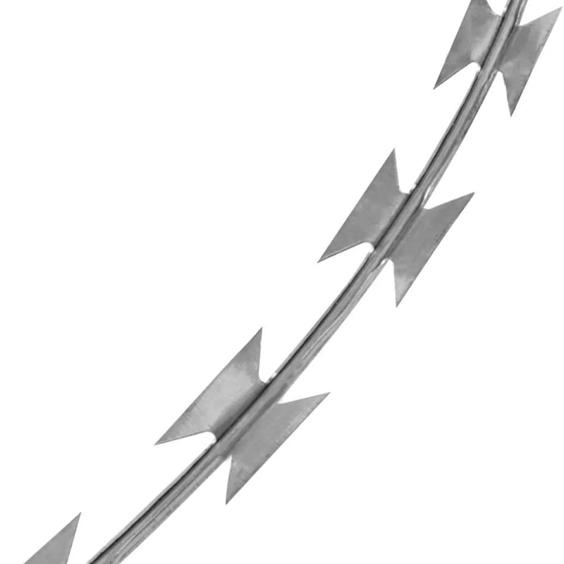 Hot-dip galvanized isolation protection blade barbed wire