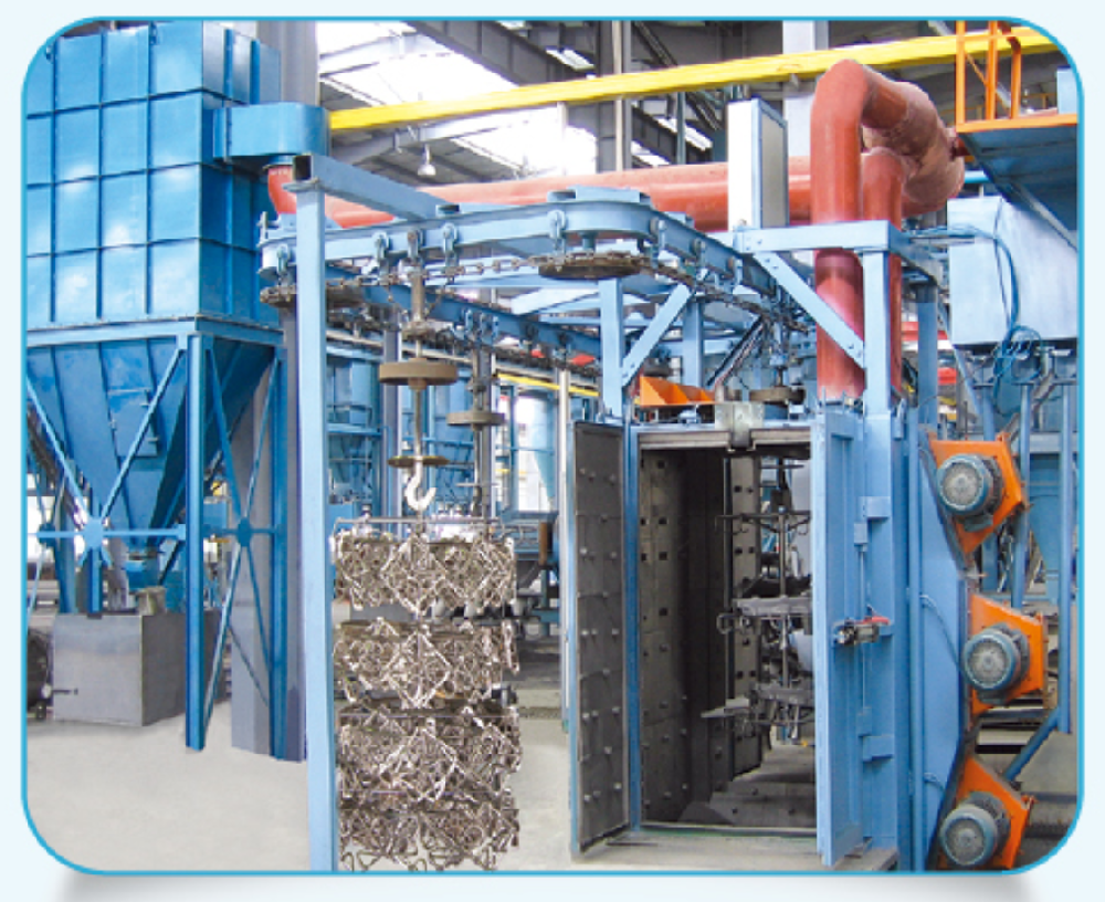 hanger shot blasting machine