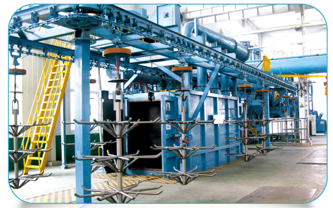 hanger type shot blasting machine
