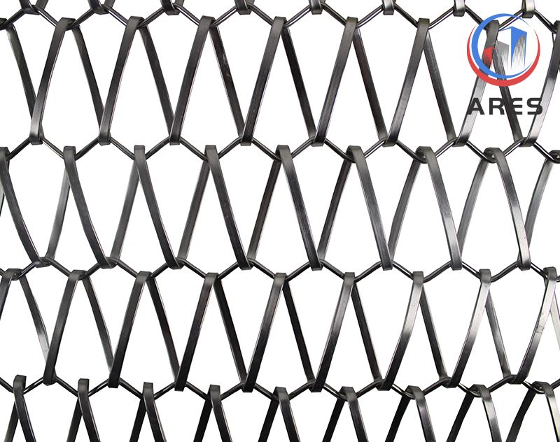 304 Stainless Steel Helix Wire Mesh with Flat Wire HJL-3860