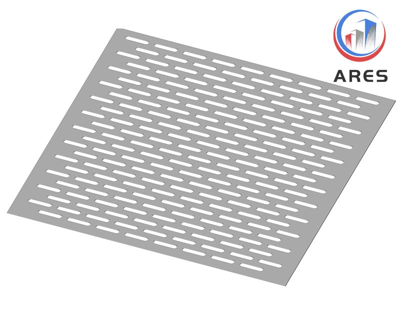 Slotted Perforated Sheet Metal, Slotted Aluminum Sheet, Slotted Hole Perforated Sheet Metal Mesh