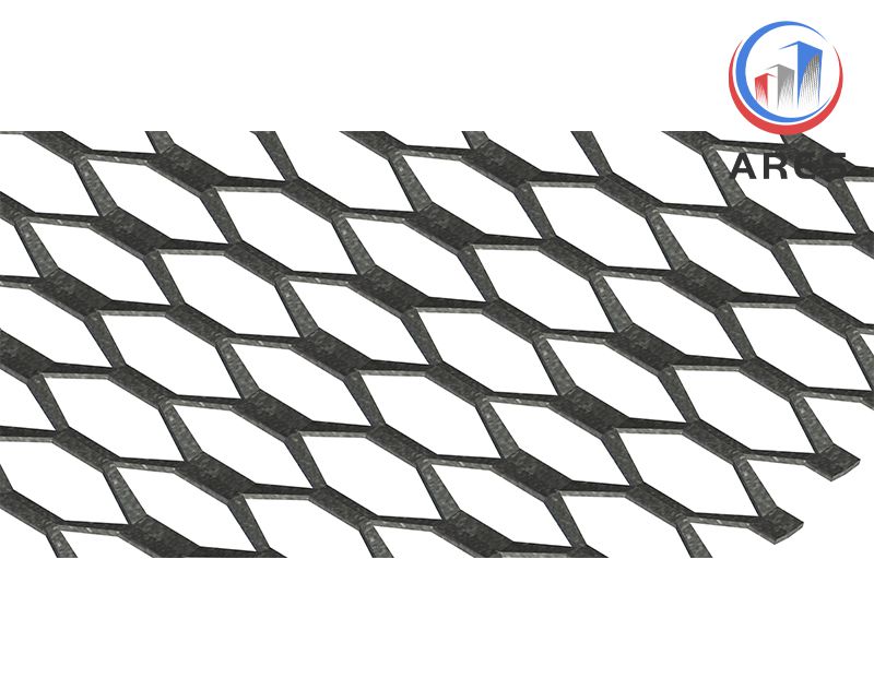 Diamond Expanded Mesh with Black Matt Finish