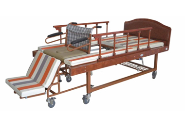 Multi functional nursing bed with wheelchair function