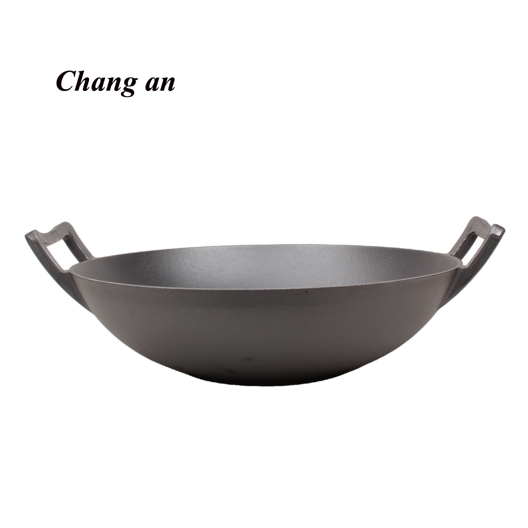 Pre-seasoned cast iron wok