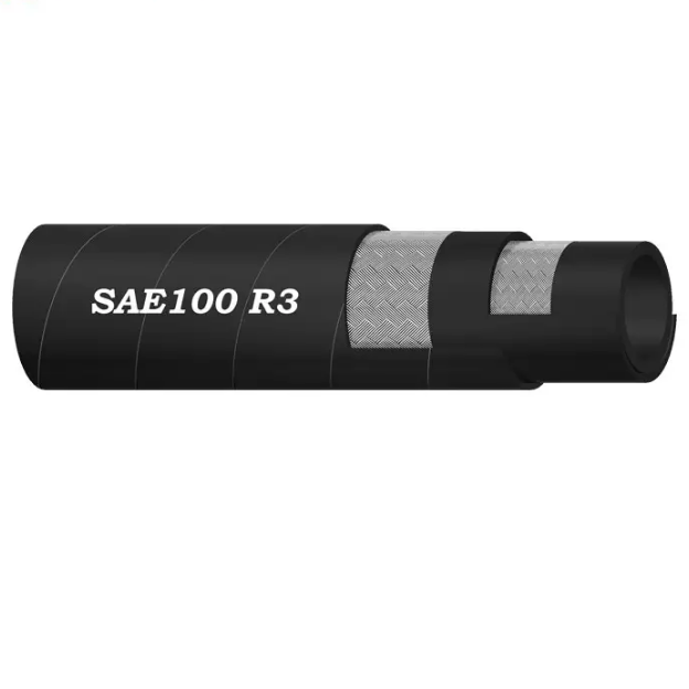 Top Factory Super Long Service Life Sae 100 R3 Smooth Textile Reinforced Hydraulic Hose