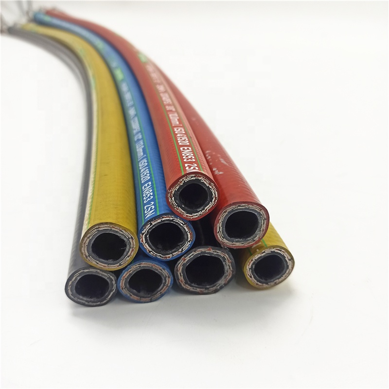 SAE 100 R1AT  Smooth and Wrapped cover Colourful hydraulic hose