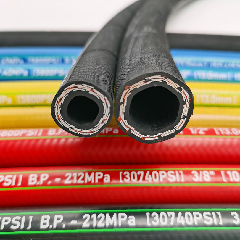 china two wire braided hydraulic hose suppliers
