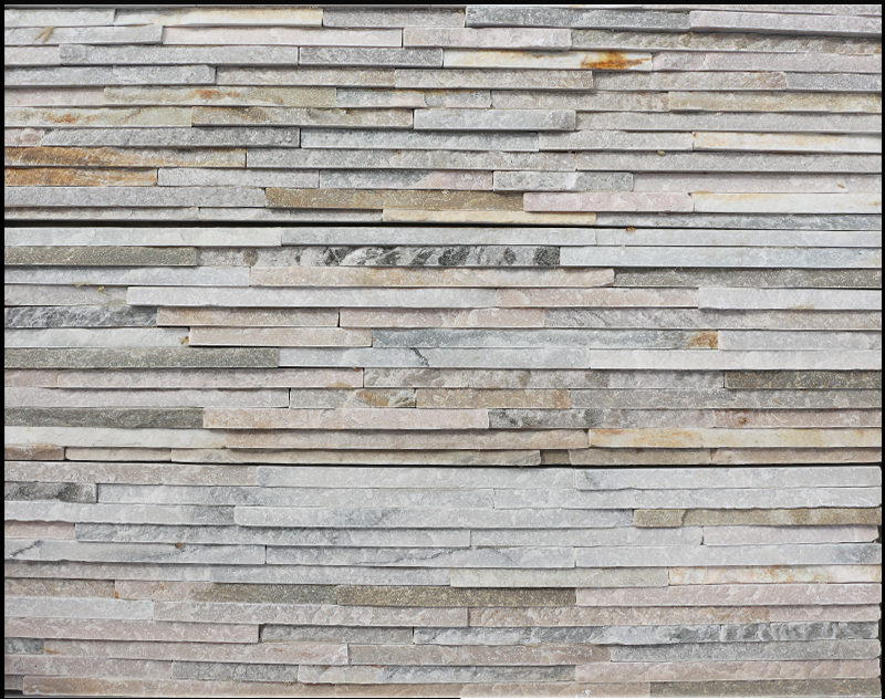 Water Flow Beige Natural Stacked Stone Panel