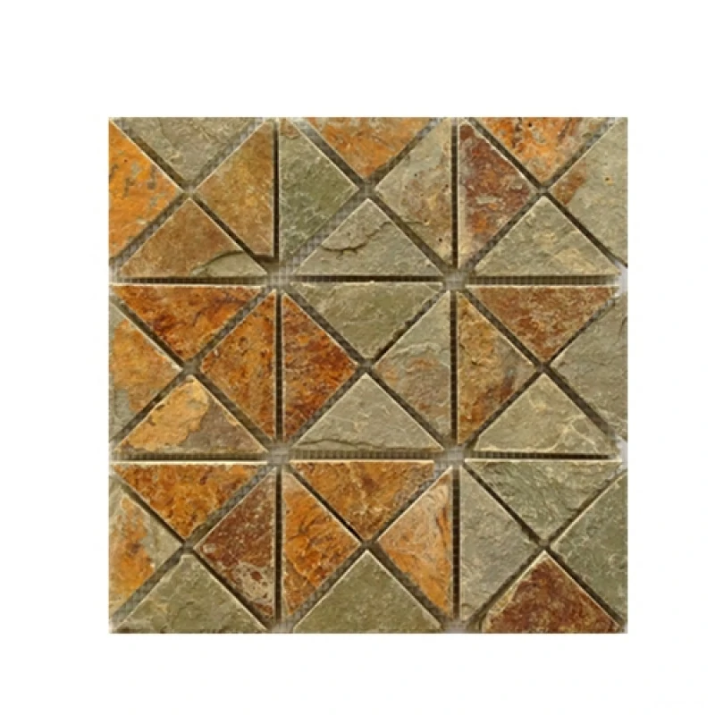 Rusty Natural Slate Stone Mosaics.