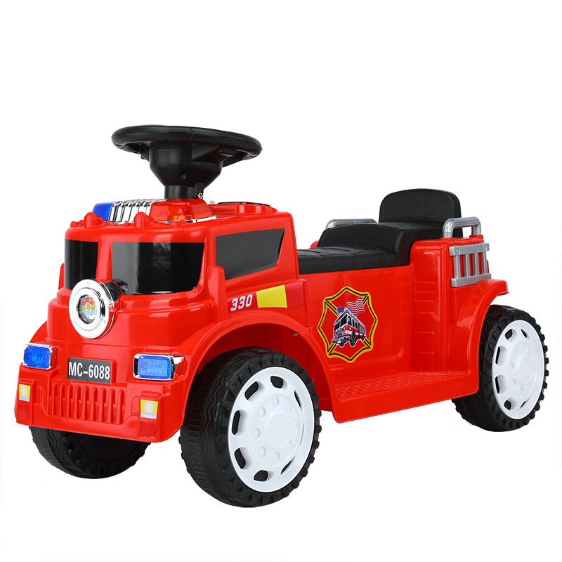Children's toy car boy simulation car model fire car 2021 new single electric single drive engineering vehicle rescue vehicle
