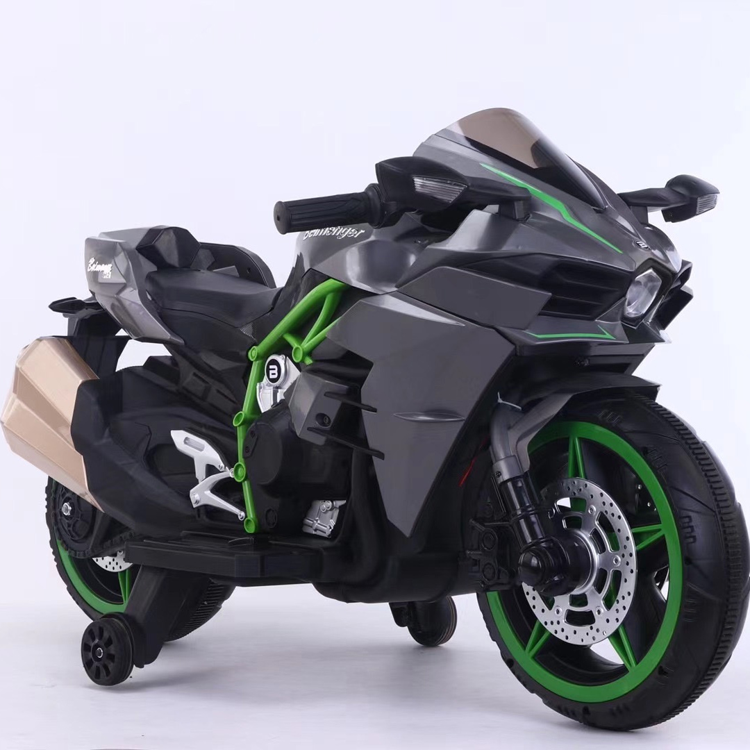 Oversized new children's electric motorcycles, men and women, children charging two-wheeled motorcycles 3-6-9 years old toy car